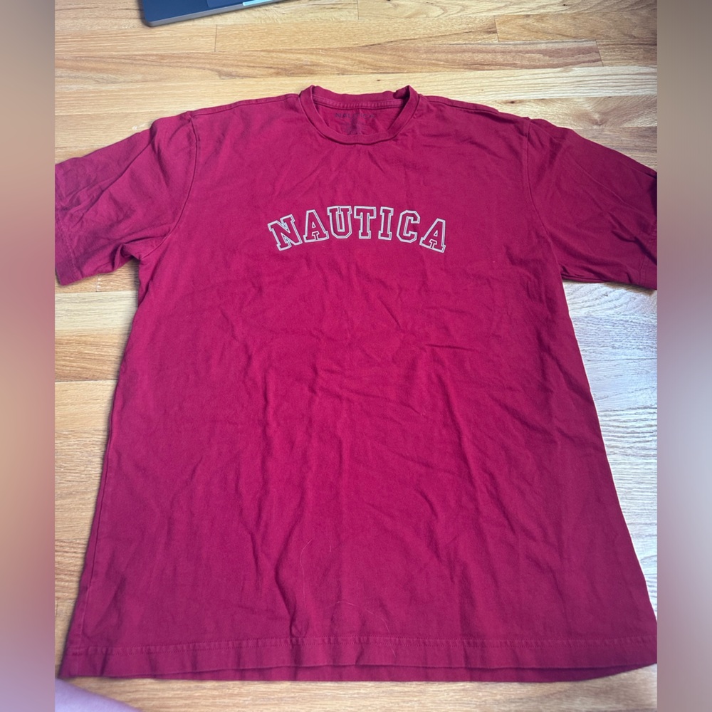 Nautica Red Mens Shirt